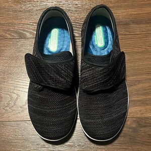 Youyun Diabetic X-Wide Width Shoes Adjustable Closure Edema Foam-M8-W9.